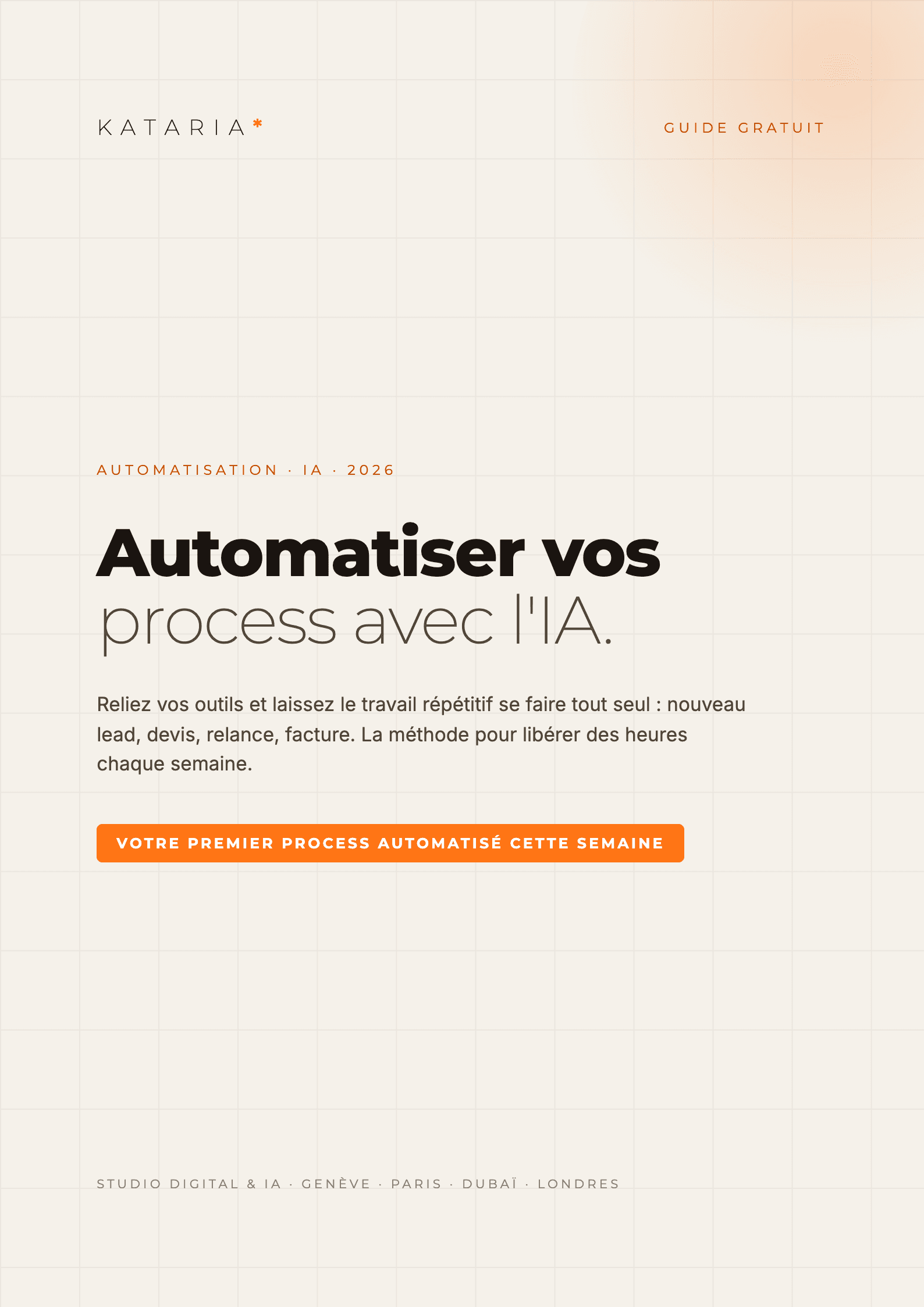 Couverture du guide Automatiser vos process avec l'IA