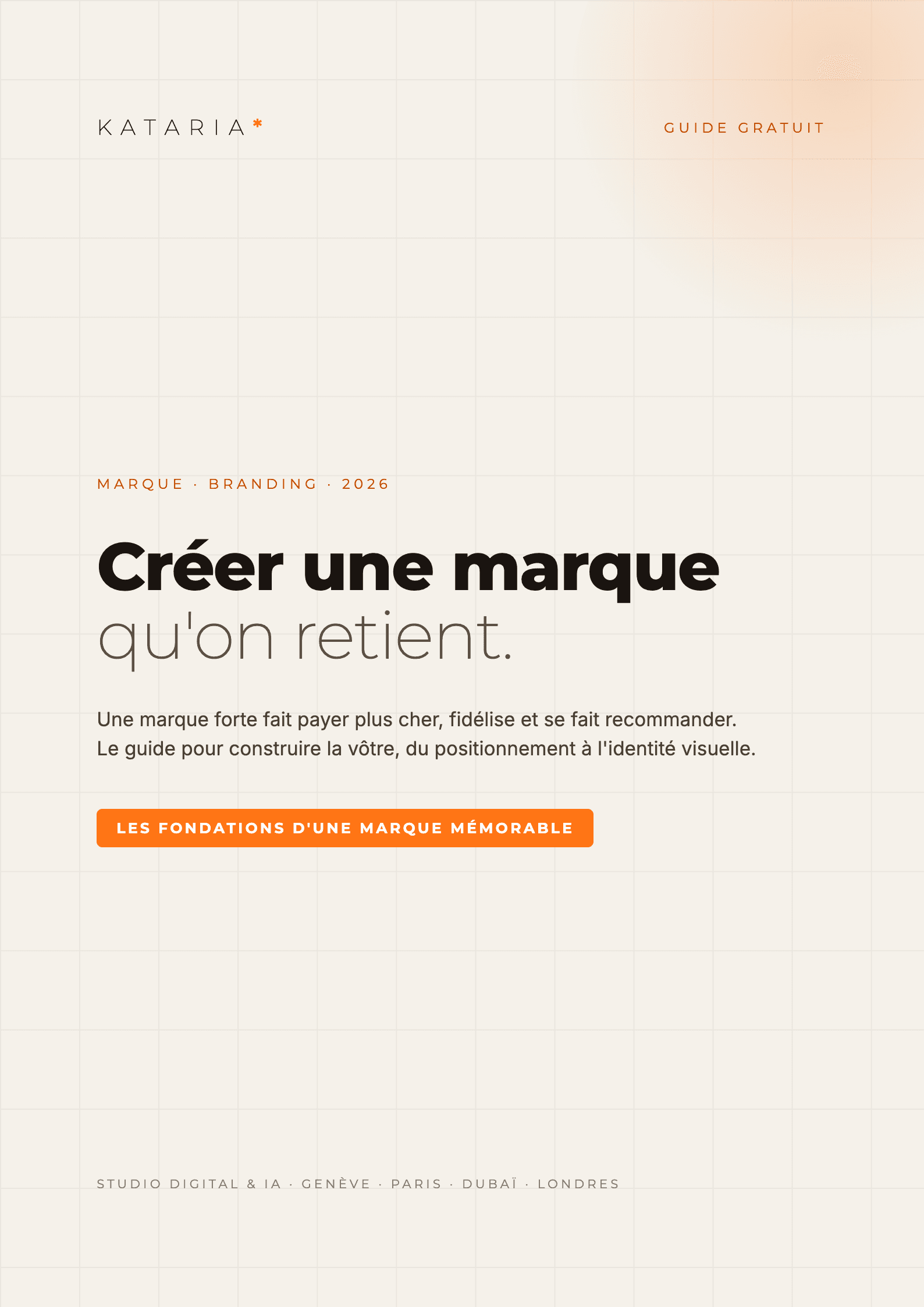 Couverture du guide Créer une marque qu'on retient