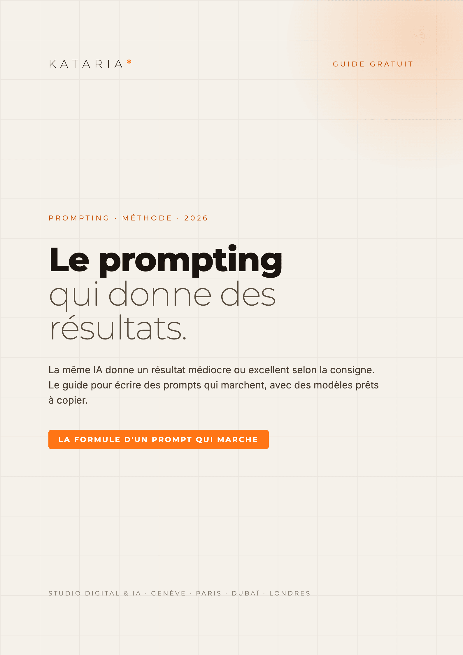 Couverture du guide Le prompting qui donne des résultats