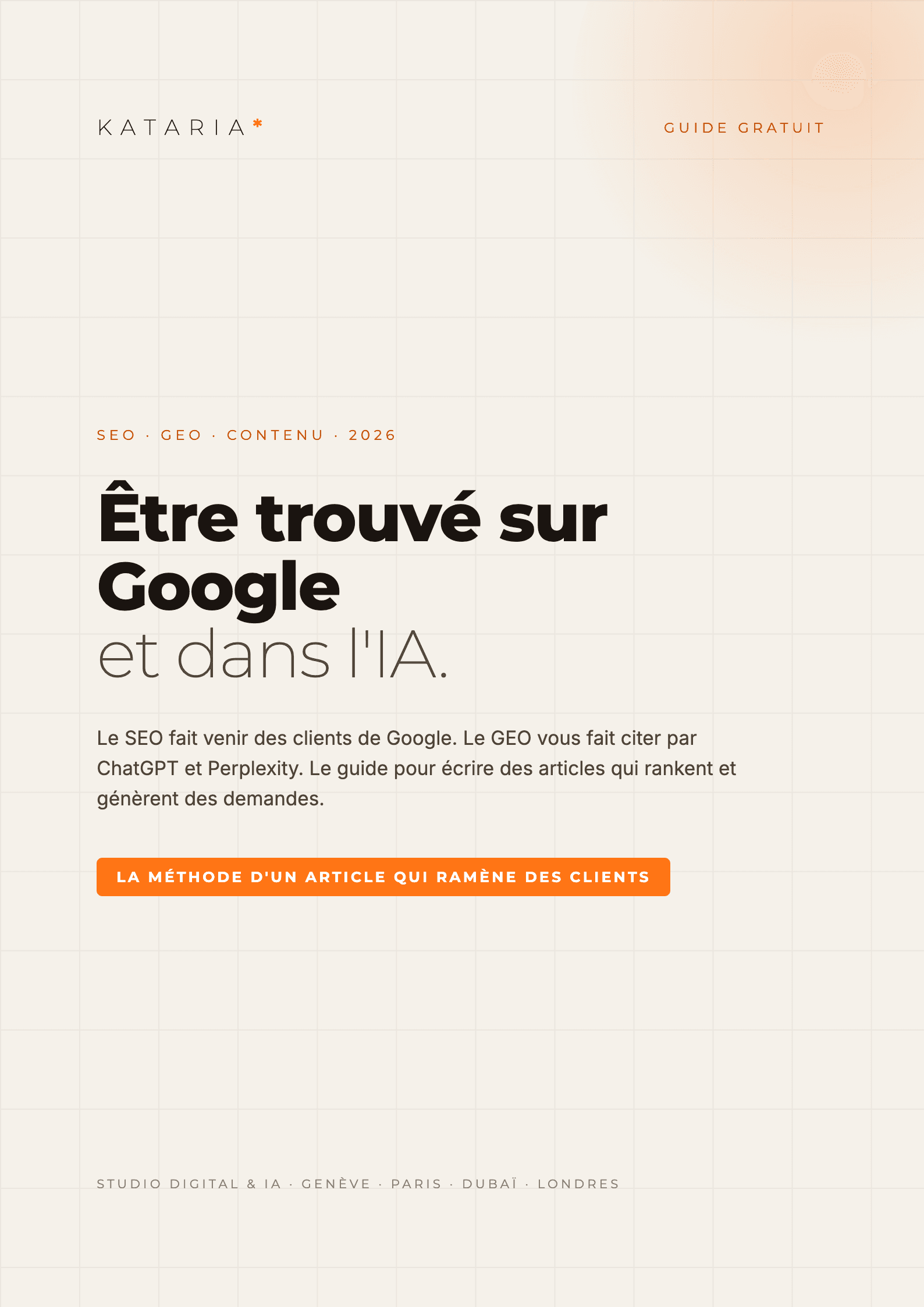 Couverture du guide Être trouvé sur Google et dans l'IA
